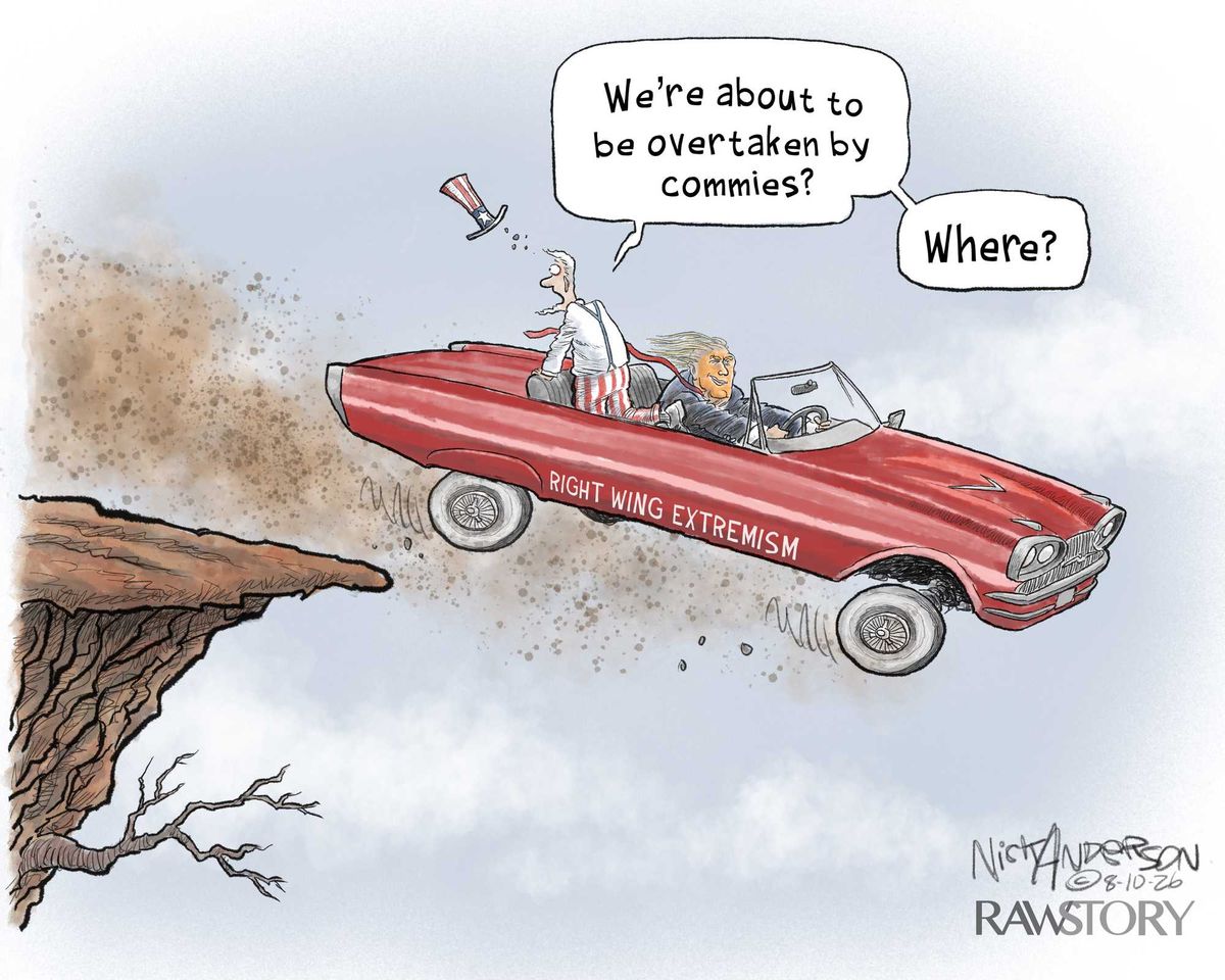 America just sped off the cliff — while right-wingers looked the wrong way
