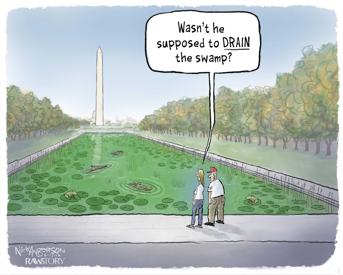 The DC swamp is now drowning Trump