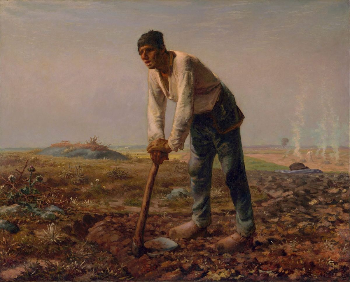 The man with the hoe