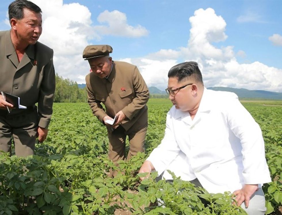Did North Korea's Kim put potatoes over Pompeo?