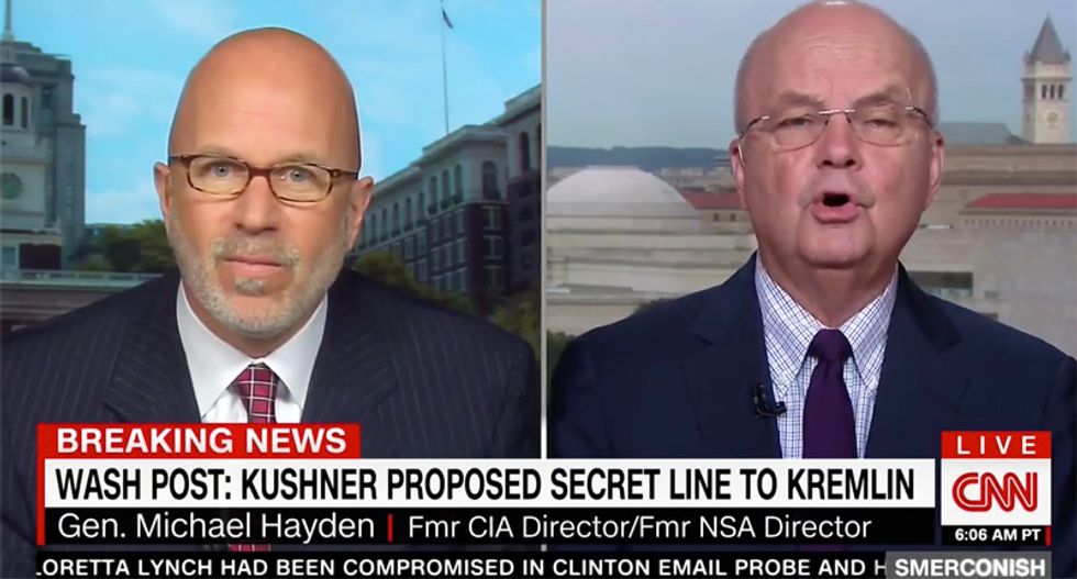 Ex-CIA head Hayden rips Jared Kushner for 'ignorance and hubris' over Russian back-channel overtures