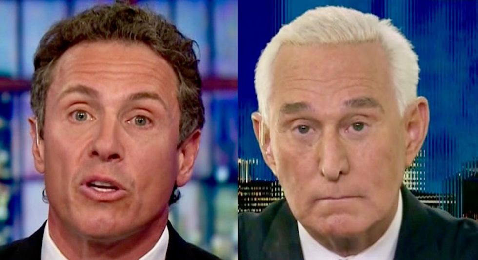 Roger Stone admits he was mentioned in Mueller indictment during combative interview with CNN’s Chris Cuomo