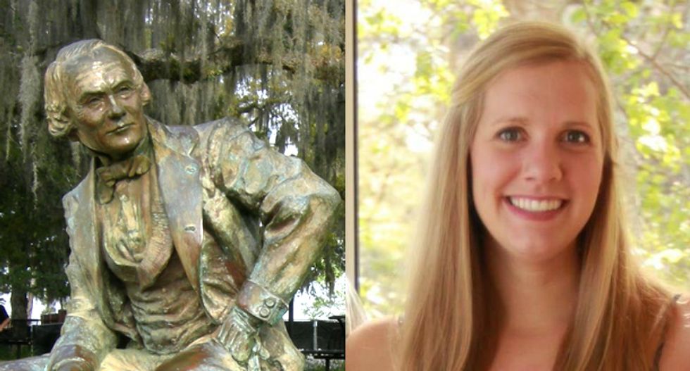 White woman whines after Florida university takes down statue of her slave-owning ancestor