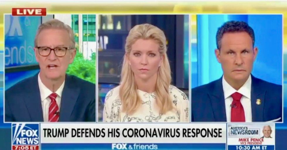 Fox & Friends: Trump lying about pandemic is like FDR wanting to ‘calm America’ with fireside chats