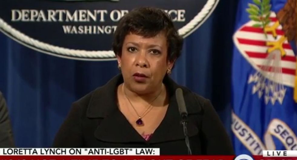 Loretta Lynch destroys North Carolina for 'state-sponsored discrimination' against trans people