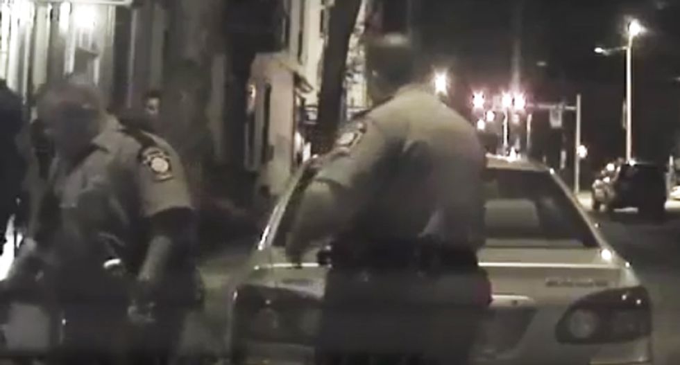 PA cop charged with assault after video shows him kicking handcuffed skateboarder in the face