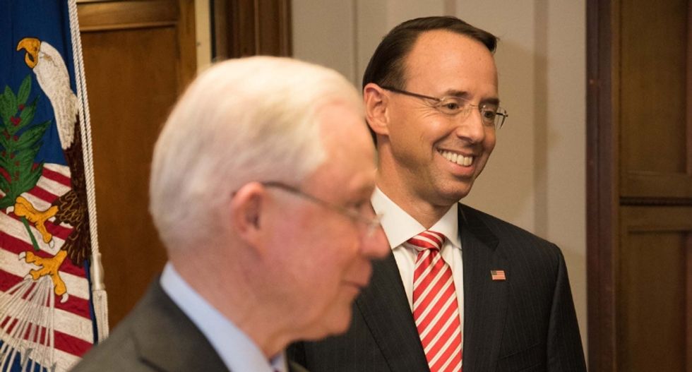 Rod Rosenstein's snide tweets show he's still covering up for Bill Barr — months after leaving government