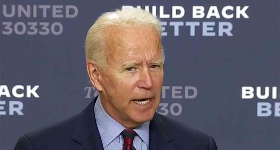 WATCH: A visibly angry Biden rips Trump for 'disgusting' smear of American military heroes