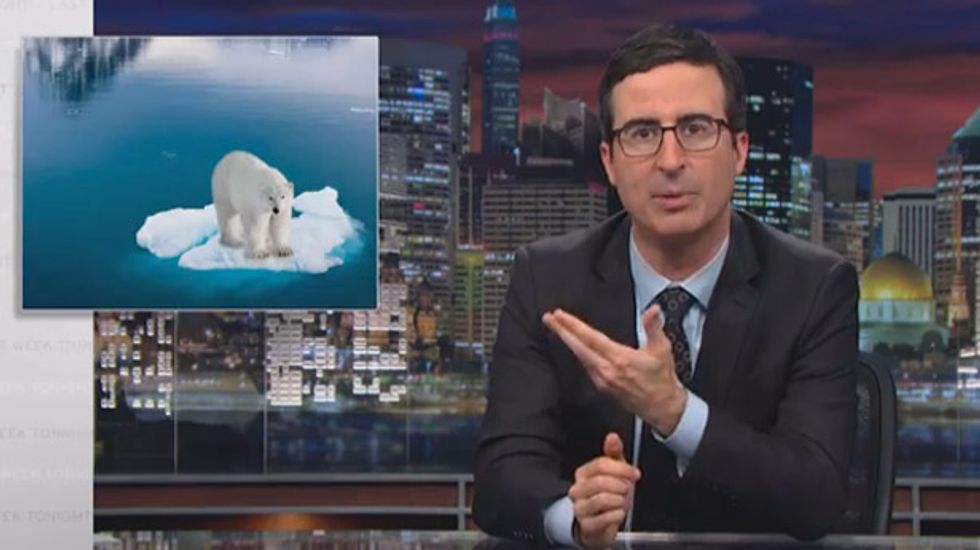 Watch John Oliver's classic climate debate -- framed as if science matters