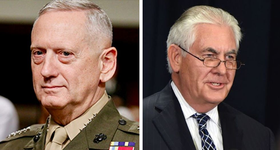 'He's not in charge': US ally's defense minister says Mattis and Tillerson ignore Trump -- and make their own policy