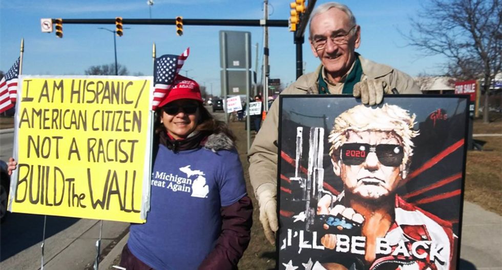 Michigan pro-Trump rally draws 50 wall supporters: ‘Minorities are being used by Communists for political gain’