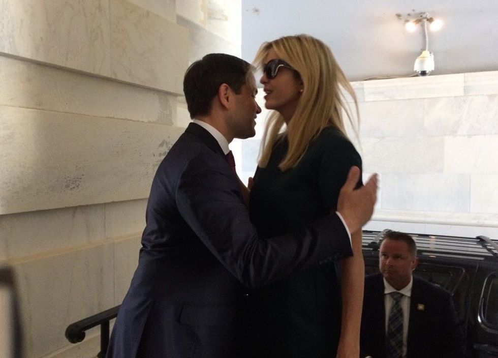'Is this how humans hug?' Internet cringes at Marco Rubio's failed attempt to embrace Ivanka