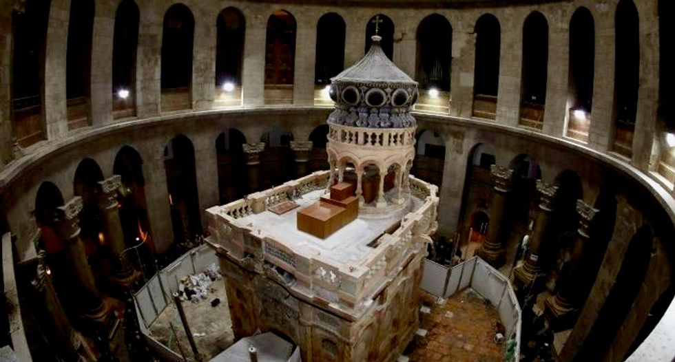 Jerusalem's Holy Sepulchre shrine renovation completed