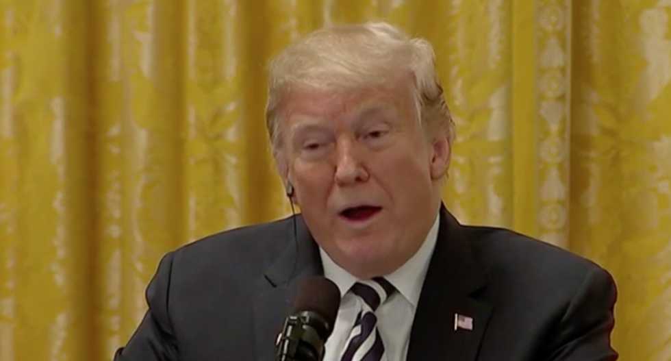 Donald Trump answers Kavanaugh question at joint presser, barely mentions his alleged victim: 'I feel so badly for him'