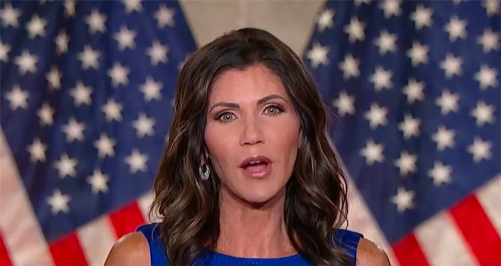 Trump-loving South Dakota governor shamed by man who lost father to COVID-19