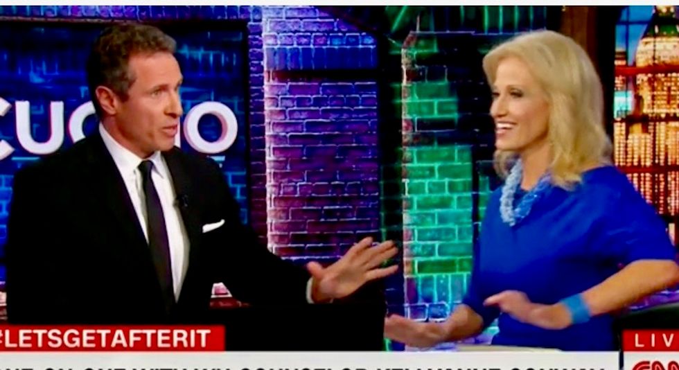'Go back to Fox': CNN's Chris Cuomo says he won't let Kellyanne Conway tell lies on his show