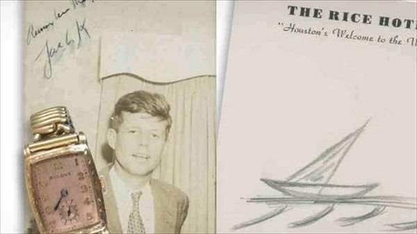 Final sketch drawn by JFK goes up for auction