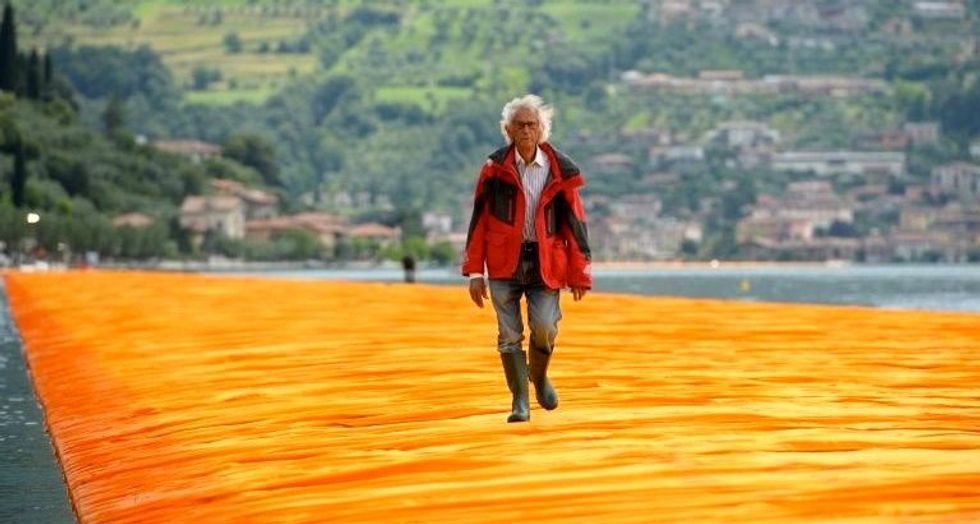 Artist's $16 million project lets you walk on water -- literally