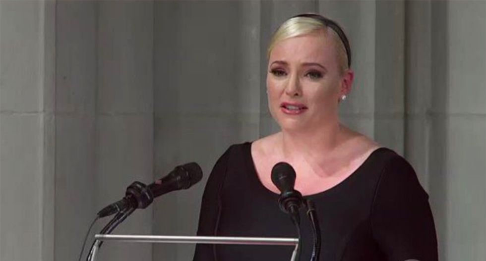WATCH: Mourners applaud Meghan McCain as she blasts Trump during memorial address without mentioning his name