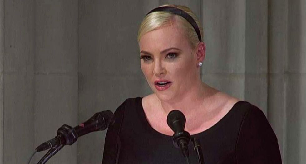 Here are five biting quotes from Meghan McCain’s memorial speech that appear to be squarely aimed at Trump