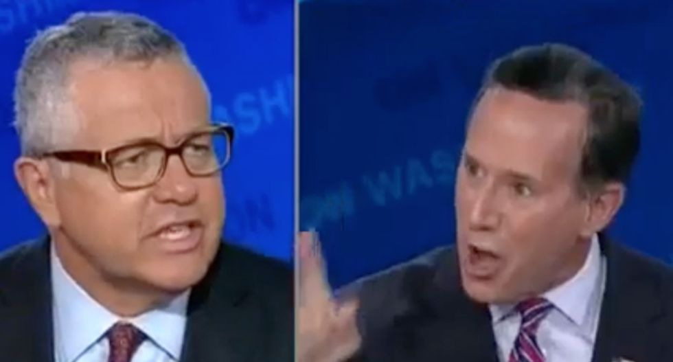 CNN's Rick Santorum throws a fit over gay cupcakes and gets smacked down by Jeffrey Toobin