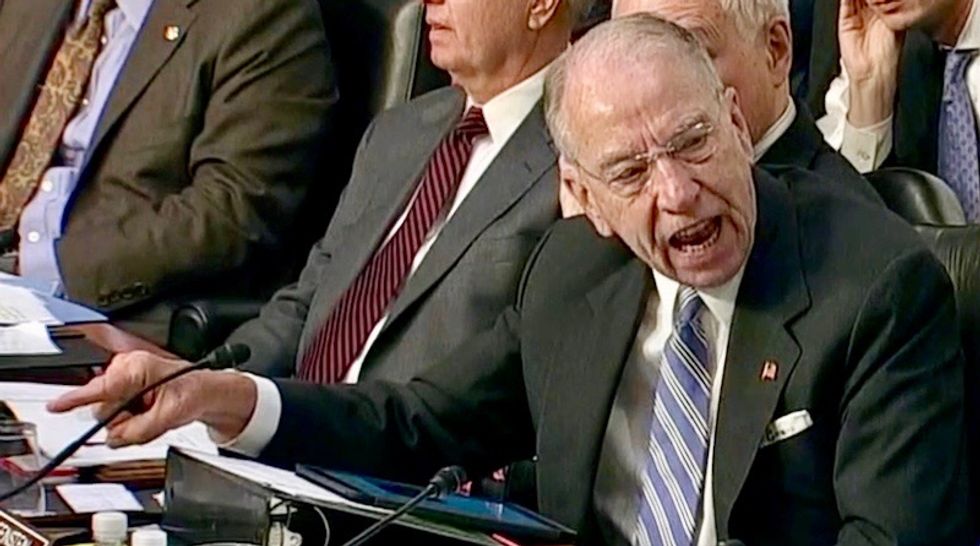 Kavanaugh hearing erupts as Democrat Leahy accuses nominee of receiving stolen emails and Republicans of hiding proof