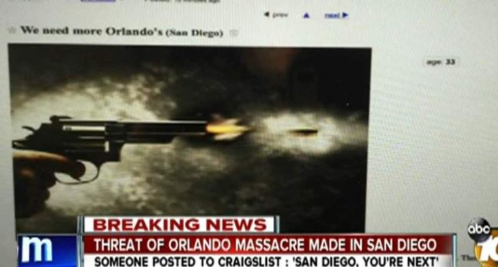 Feds investigate vile San Diego online ad: 'Thank god for AIDS and 9-11 and now Orlando'