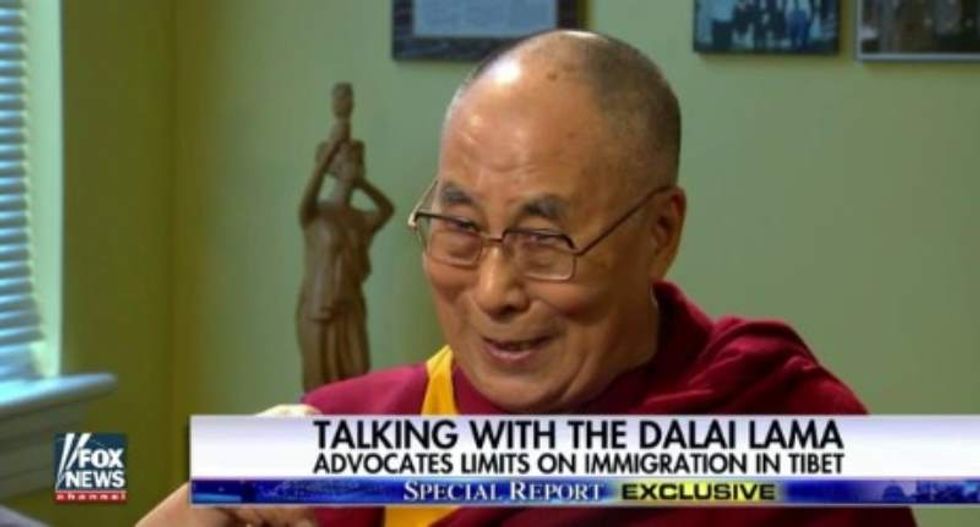 The Dalai Lama brushes off anti-immigration GOP: 'All white Americans come from outside'