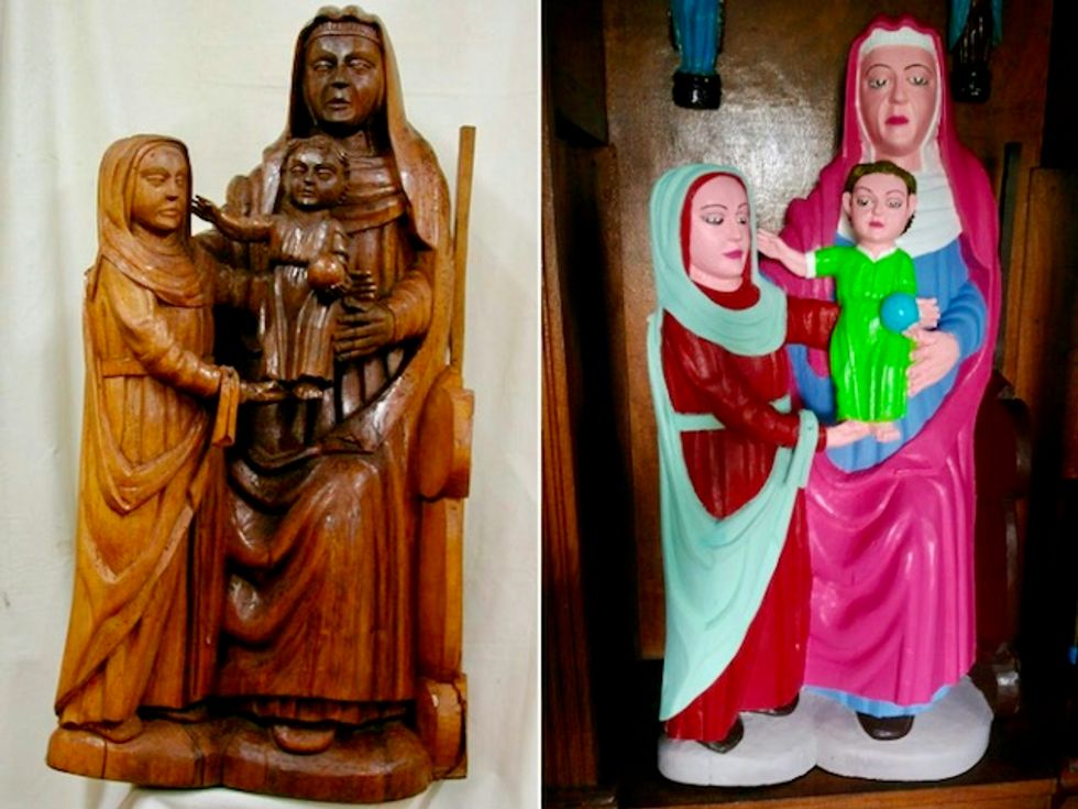 Spanish 15th century sculptures get kitschy colours in another botched restoration