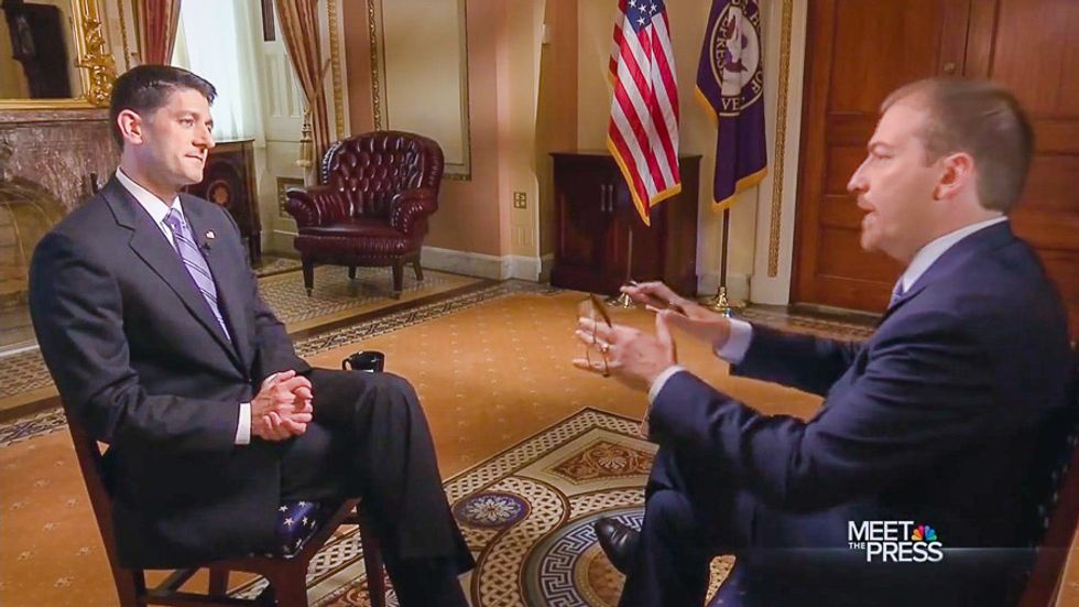 Chuck Todd exposes Paul Ryan's Trump support: 'You made a case for party over country'