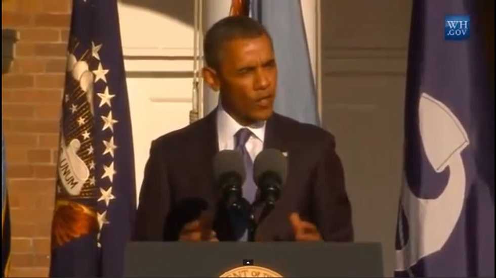 Obama speaking at Navy Yard shooting memorial: 'Our tears are not enough ... We are going to have to change'