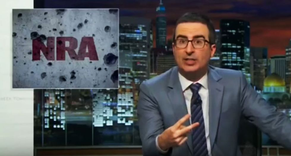 WATCH: John Oliver lambastes lawmakers for continuing to block gun research as the bodies pile up