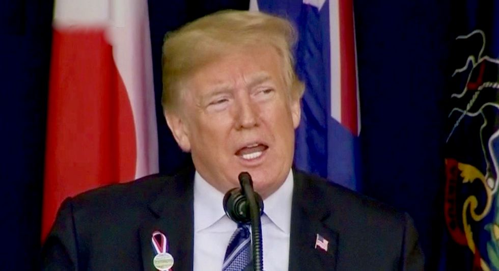 WATCH: Trump claims Democrats are 'laughing like hell' at sexual assault allegations against Brett Kavanaugh
