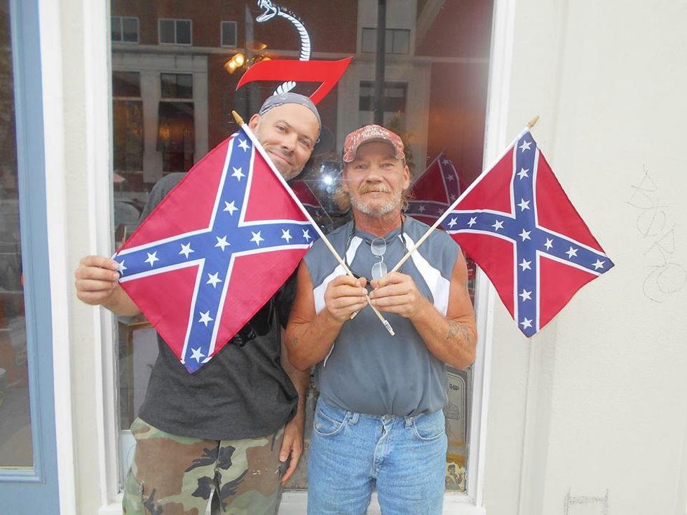 Georgia business owner takes down Confederate flag -- and replaces it with Nazi swastika