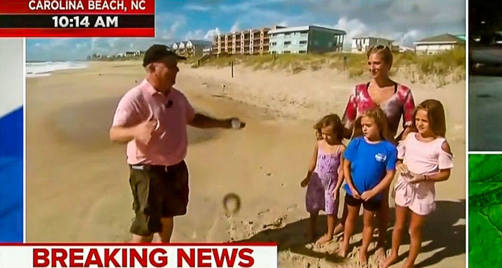 Woman on NC coast tells MSNBC she's not evacuating her kids because there's 'strength in numbers'