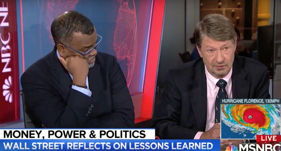 Conservative goes down in flames after ranting about Democratic 'Marxism' on MSNBC