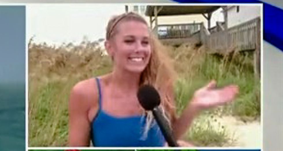 Coastal Carolinas woman tells MSNBC she's staying in hurricane 'as long as I can' because 'it's an adrenaline rush'