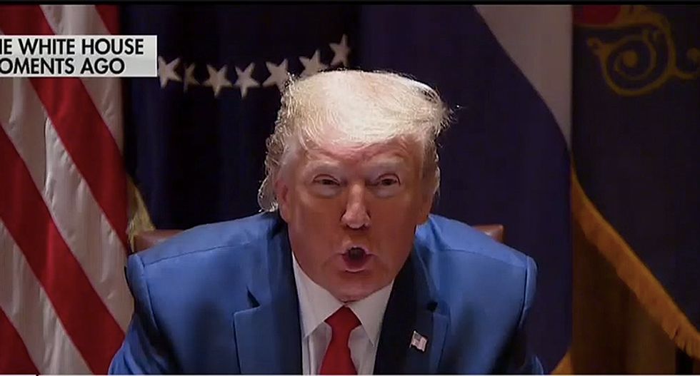 Trump derails pandemic meeting into tirade about ‘sleazebags’ who prosecuted Michael Flynn