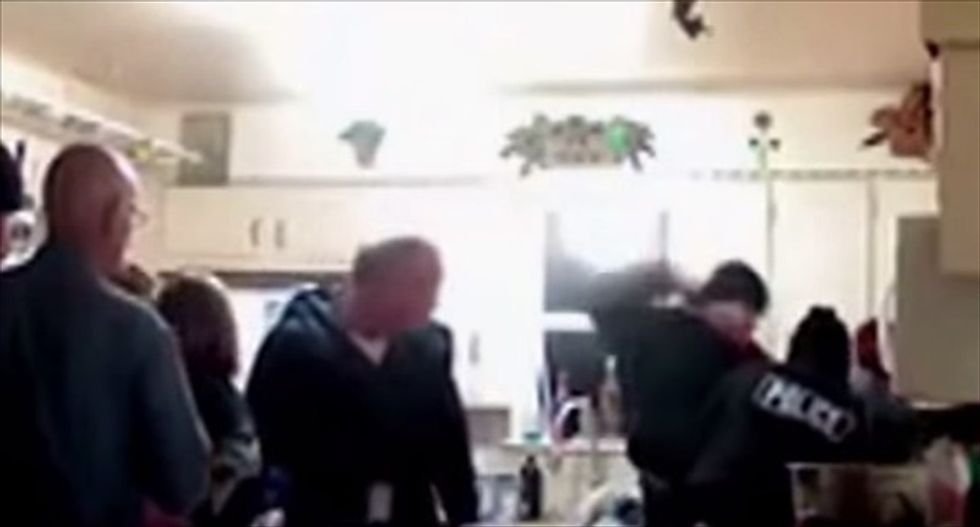 Texas cop caught on video punching Air Force veteran -- after she says she's pregnant