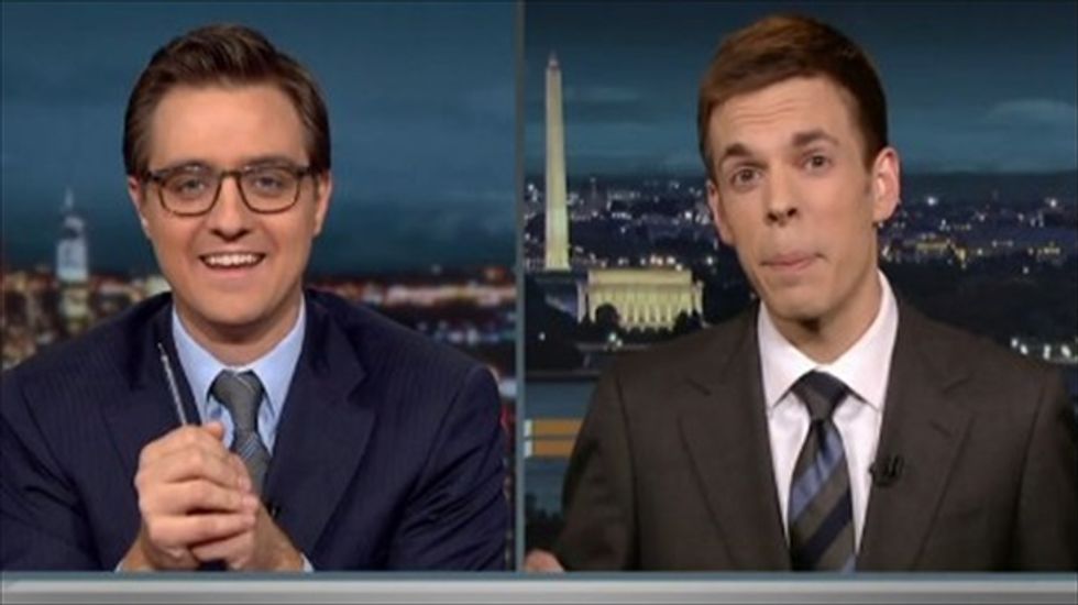 Chris Hayes clashes with conservative 'think tank' member: 'How many economists do you have on staff?'