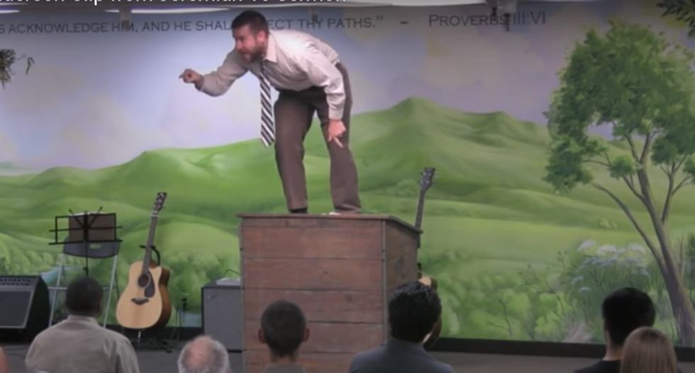 ‘Kill the gays’ pastor has a pulpit-stomping meltdown after he's booted from online fundraising
