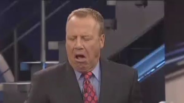Watch: Hartford weatherman mistakenly eats cat vomit on live TV