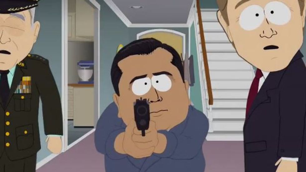South Park allows George Zimmerman to do what he does best: 'Shoot a young African-American'