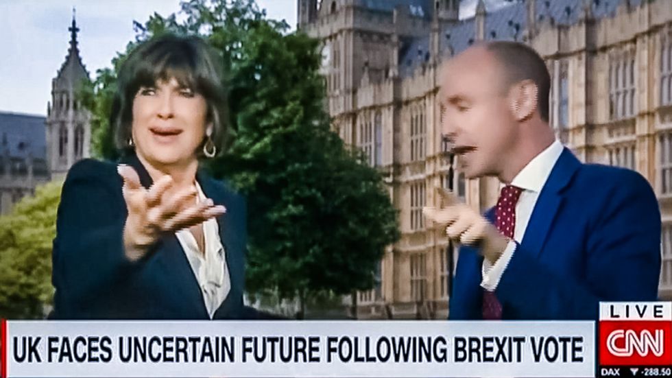 'You are accusing me of being racist': Watch CNN host's epic battle with backpedaling British MEP