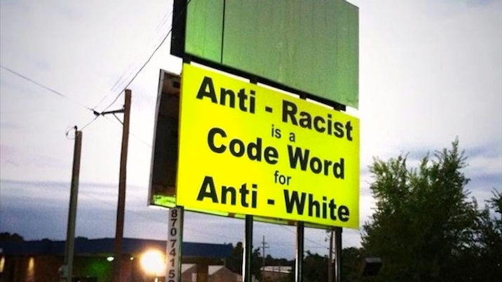 Fringe White House candidate whines: Opponents of racist billboards are 'just like Adolf'