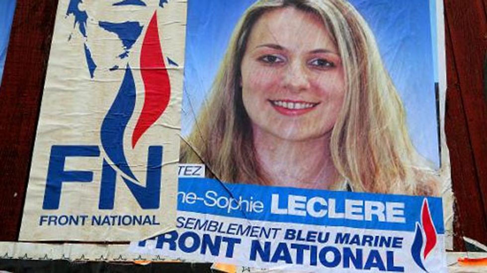France's far-right National Front projected to win European parliament elections in France