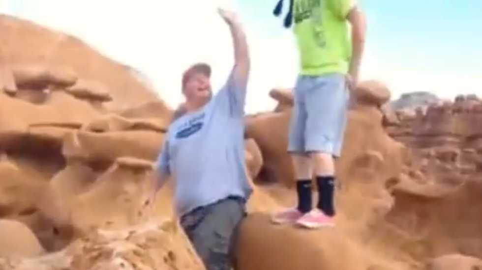 Infamous 'Goblin toppler' uses copyright claims to take down viral video