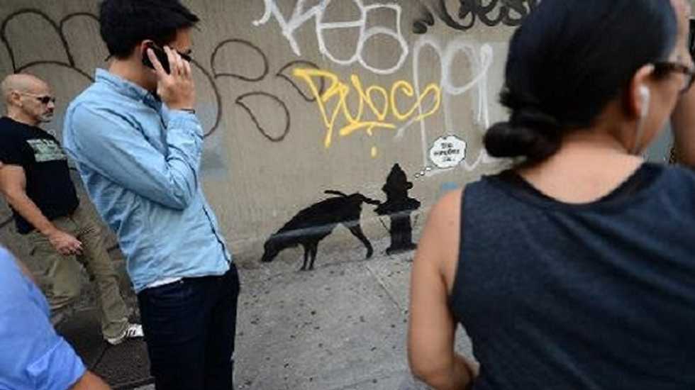 Banksy draws security after NYPD threat