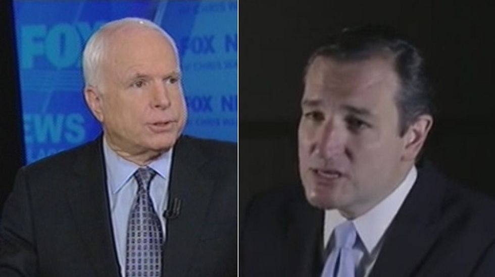 McCain seeks united Republican front against Obamacare as Cruz fights on
