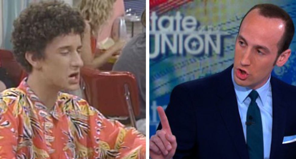 'Screech's older and racist brother.': Trump aide Stephen Miller gets mocked over immigration meltdown